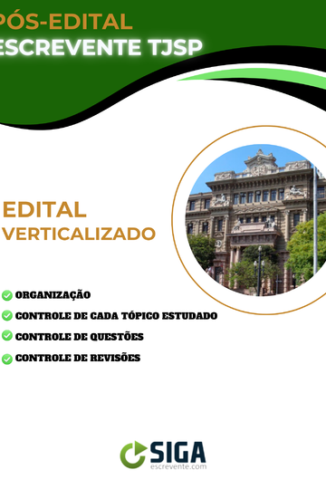 Edital verticalizado - Escrevente TJSP